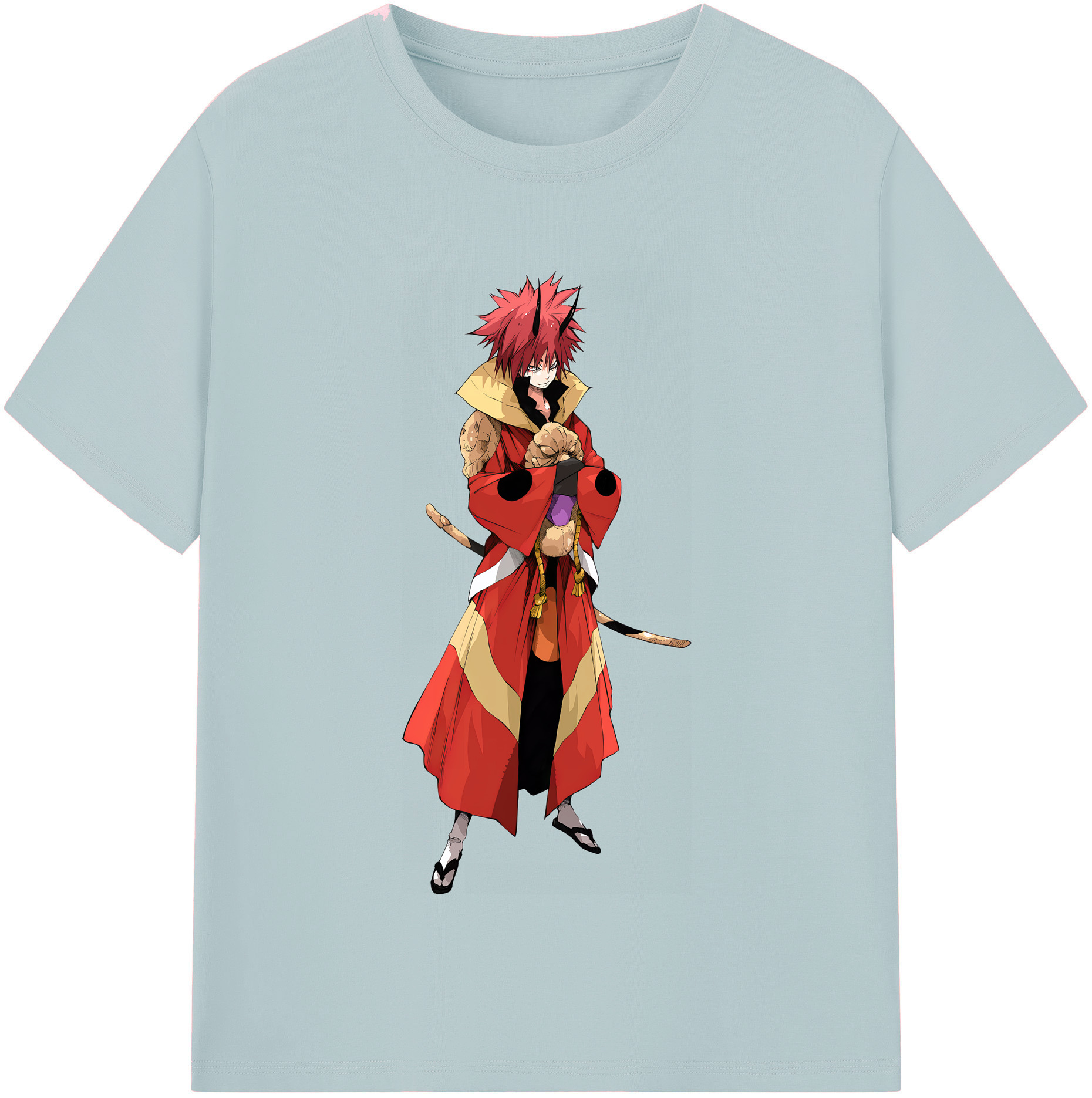 （画像用） 転スラ Regarding Reincarnated to Slime 綿100％半袖Tシャツ（フロントプリント）
